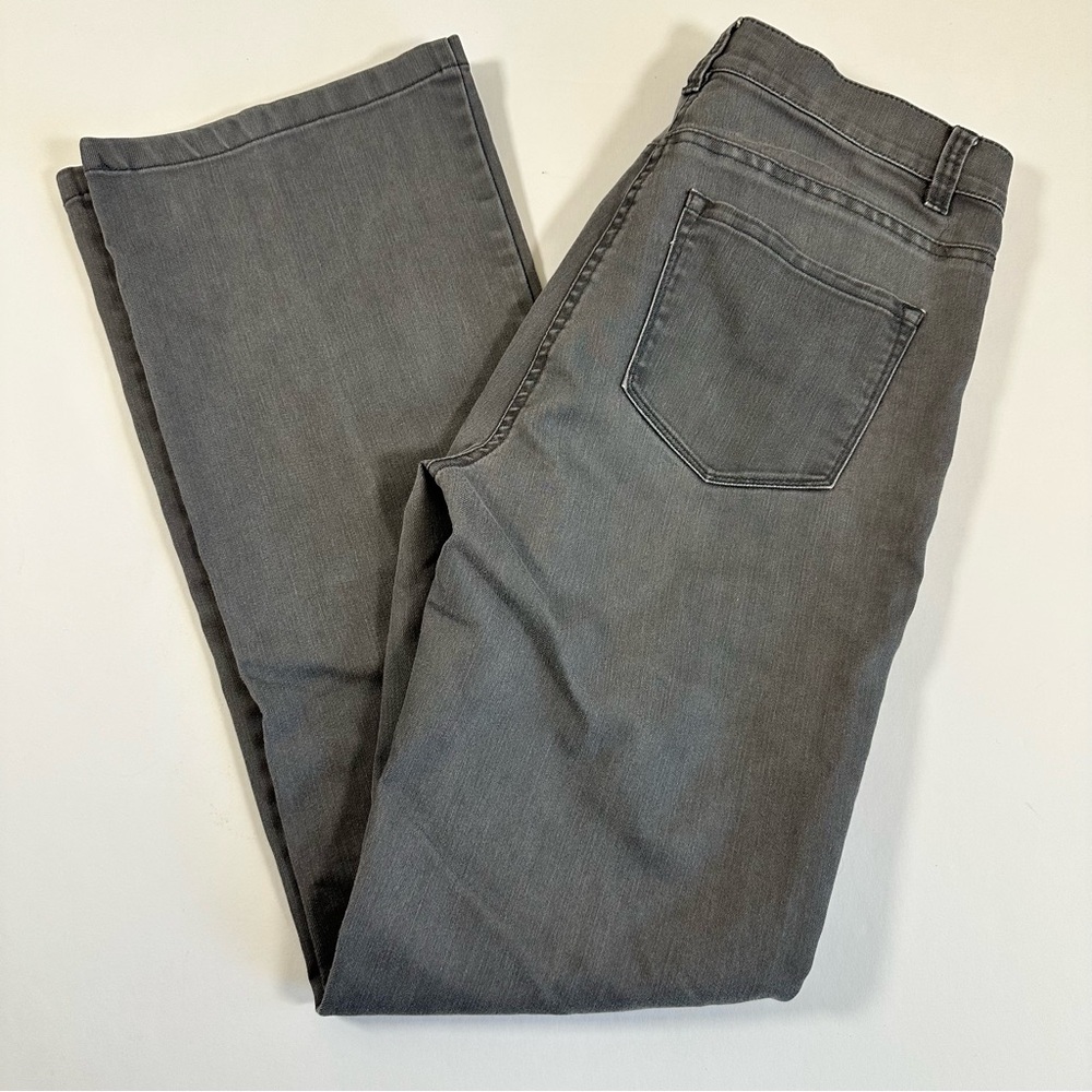Gray Bootcut Jeans Size 8 Mid Rise Stretch Casual Everyday Minimalist
